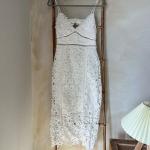 Fashion Nova Floral Crochet Dress